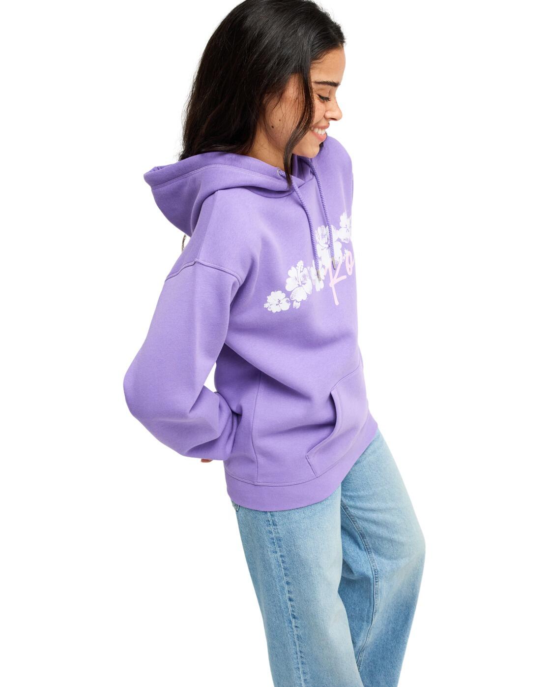 Relaxed Fit Hoodie SURF STOKED BRUSHED Lila Dames 3/4