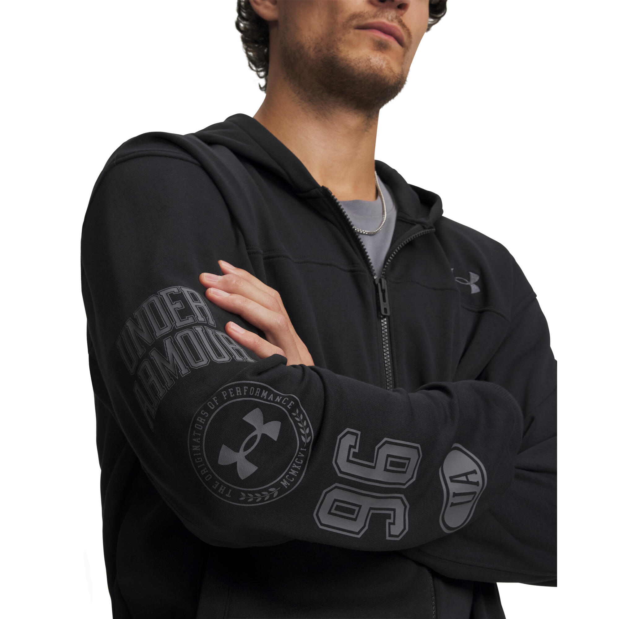 Under Armour Herren Kapuzenjacke Rival Lightweight Graphic 6014687 3/3