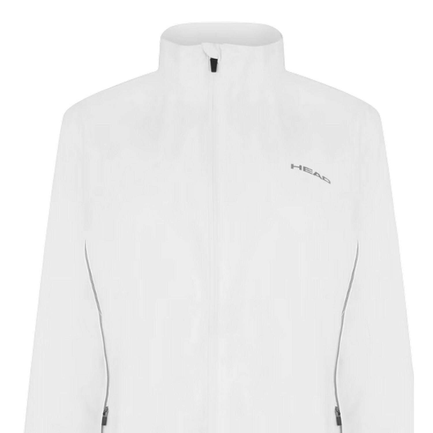 Giacca Da Tuta Logo Cerniera Su Intera Lunghezza Donna Head Club Bianco 3/3