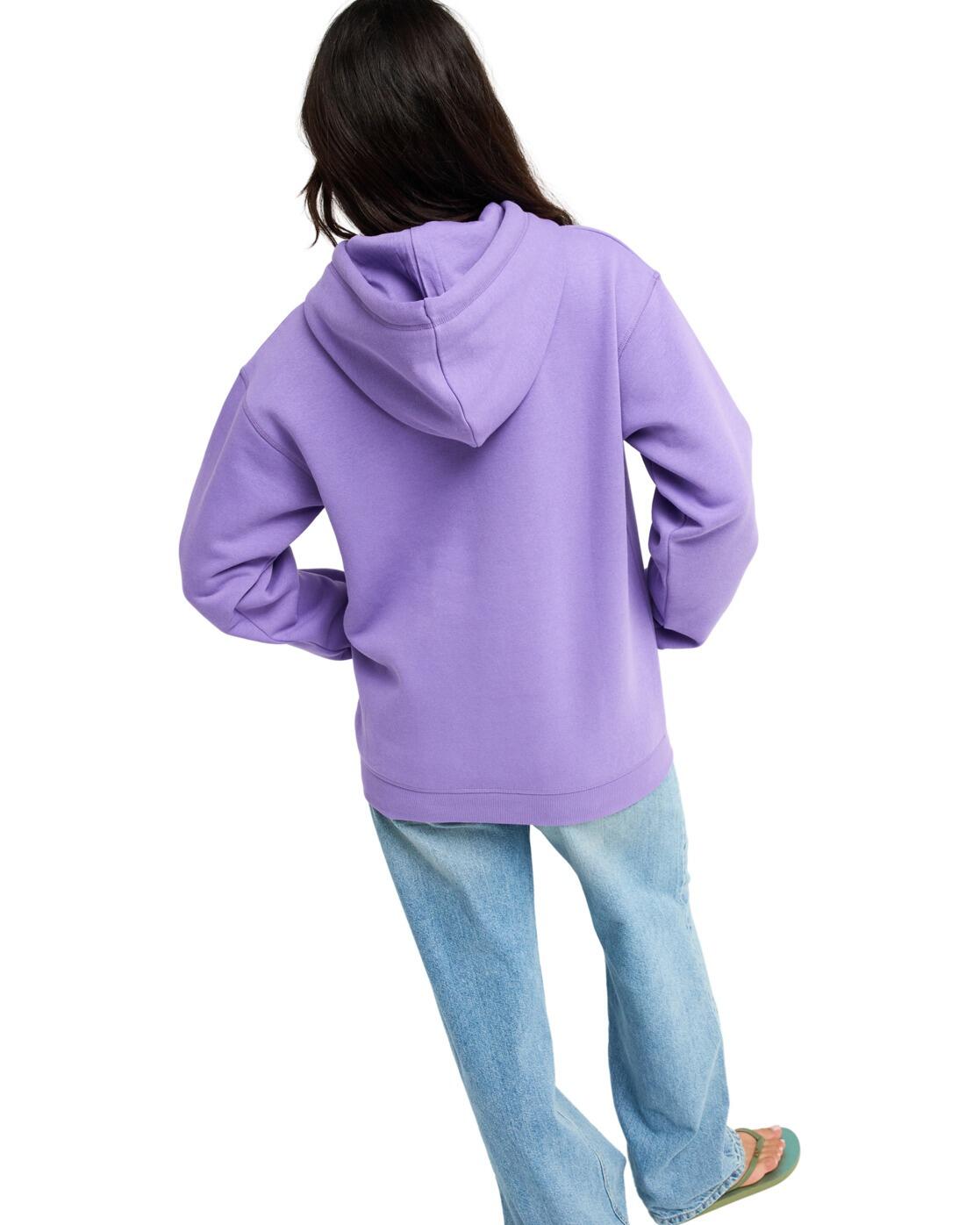 Relaxed Fit Hoodie SURF STOKED BRUSHED Lila Dames 2/4