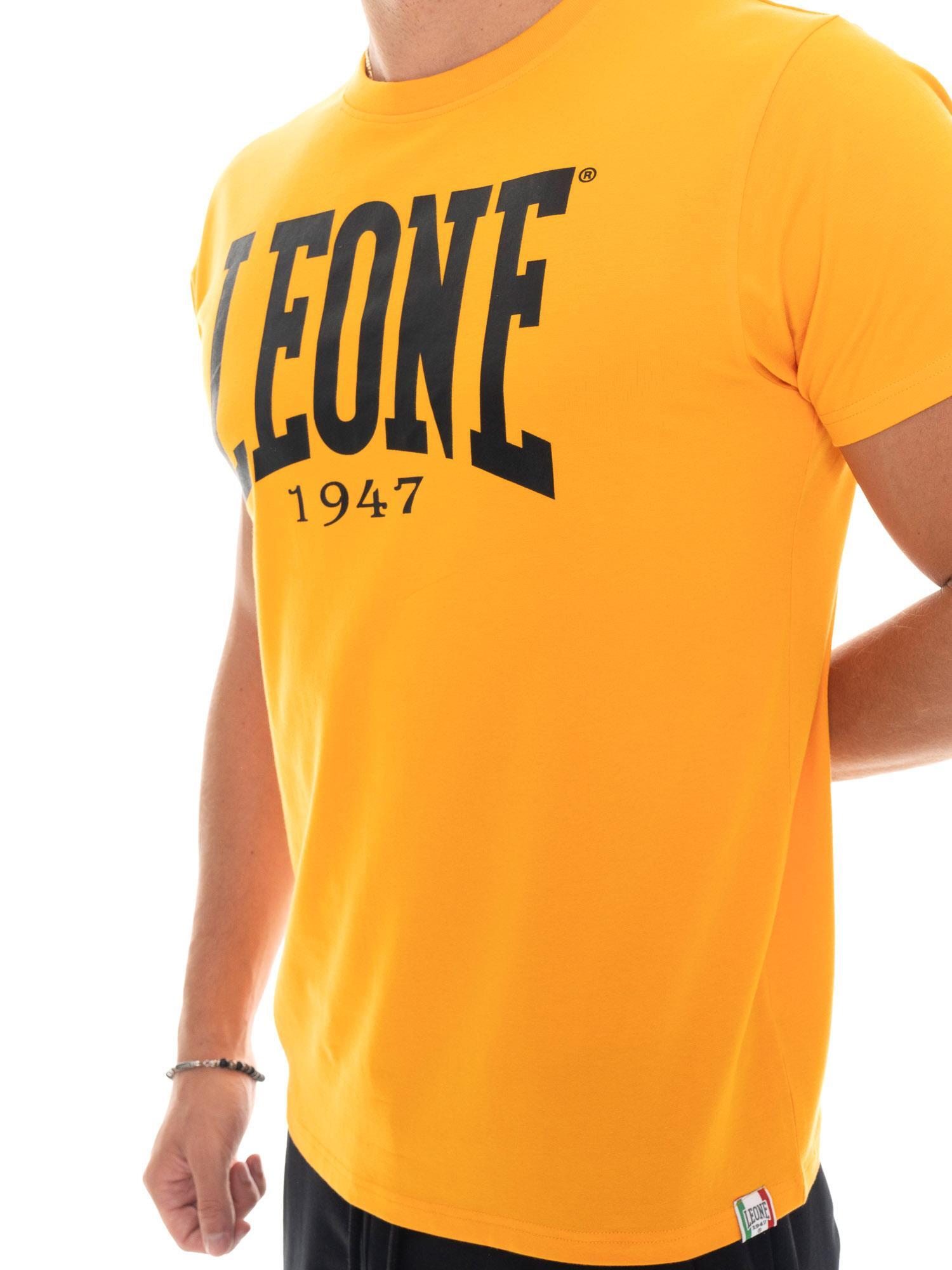 Heren T-shirt met korte mouwen en groot logo 3/5
