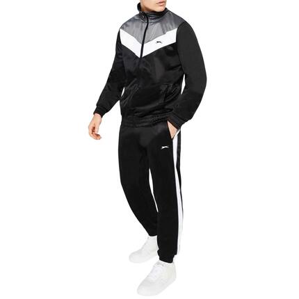 Ensemble Ensemble De Survêtement Motif/style Chevron Homme (Noir / Anthracite)