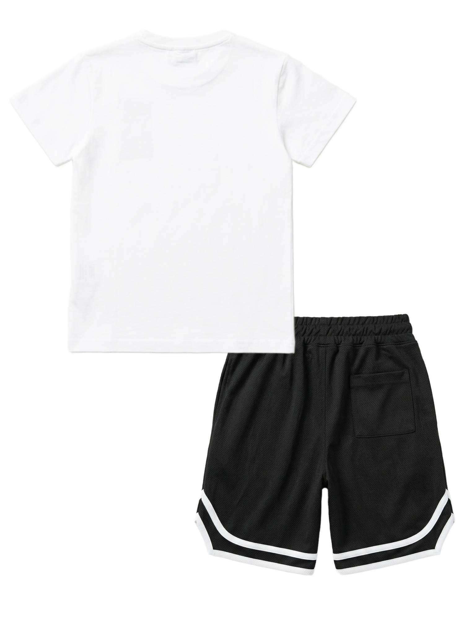Jongensset: T-shirt + Bermudashort van mesh 2/3
