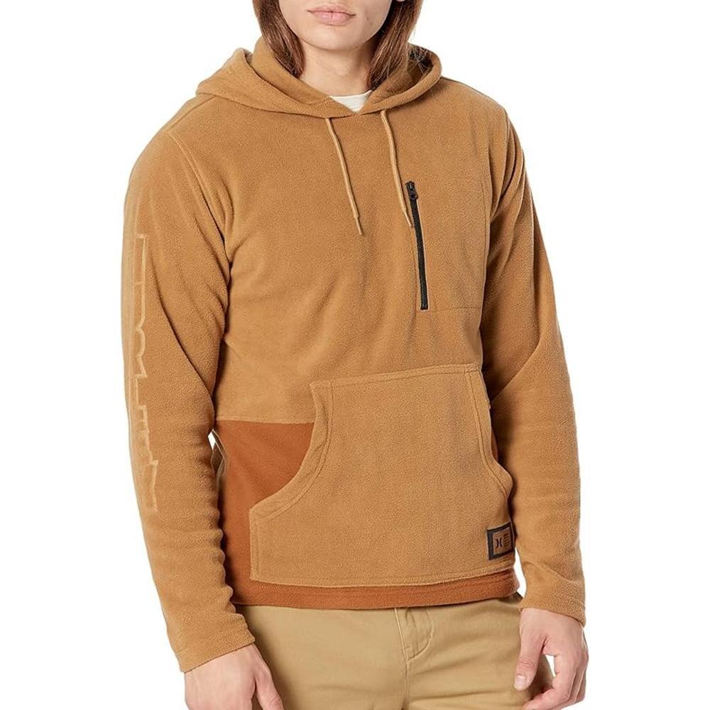 Men's Hurley Santa Brown Fleece Pullover