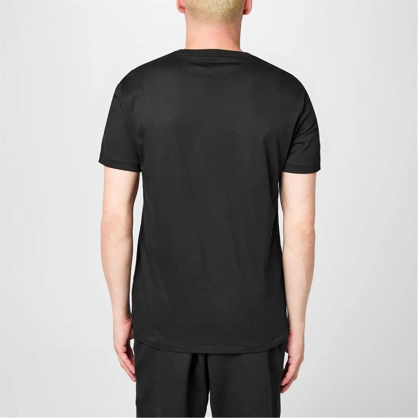 Mens Custom Regular TShirt (Black) 3/5