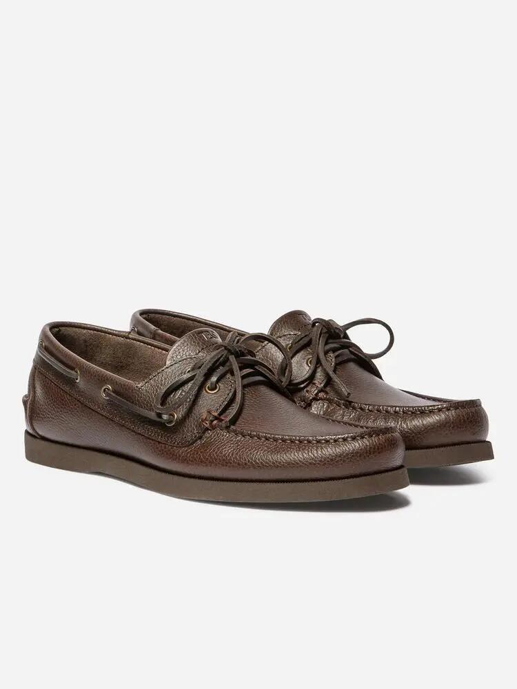 Chaussures bateau - Homme - Cuir - Phenis - Marron 5/5