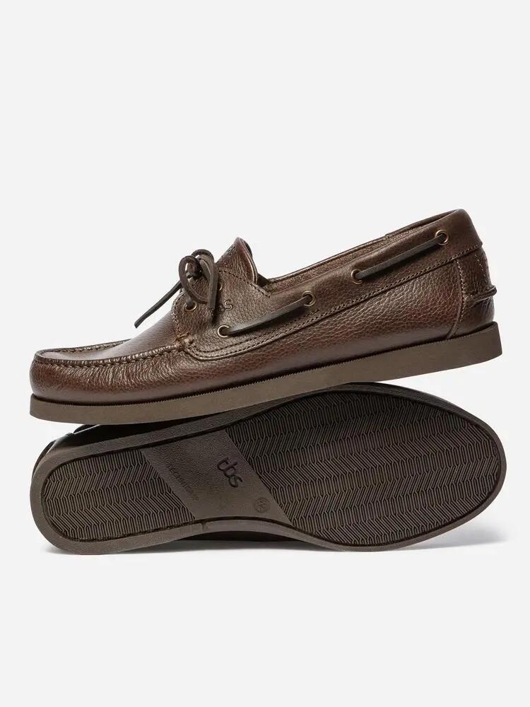 Chaussures bateau - Homme - Cuir - Phenis - Marron 4/5