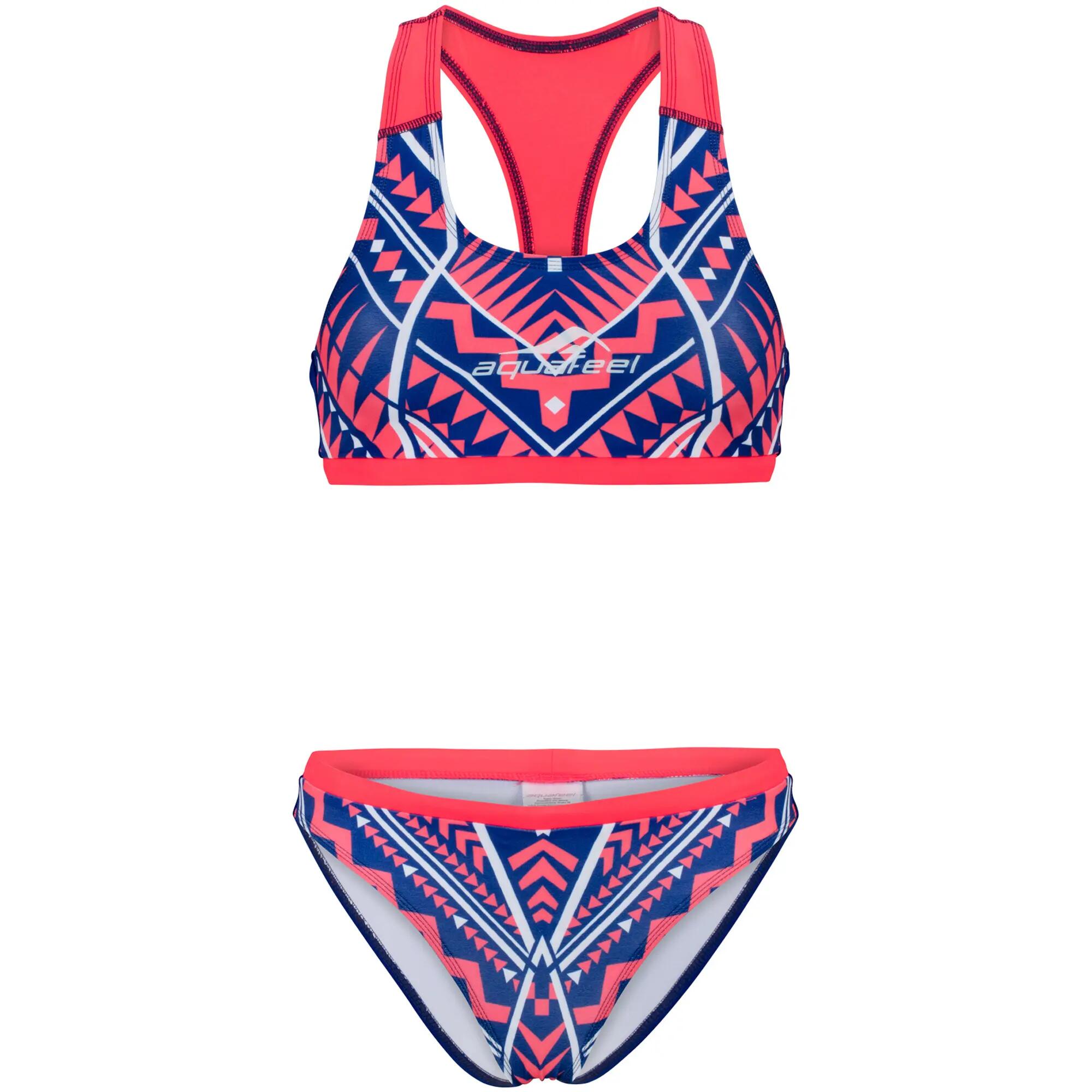 Strój kąpielowy damski Aquafeel Bikini Racerback "Wild Graphic" 1/2
