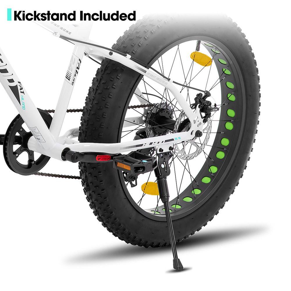 VTT Fille Garçon Fatbike 20/24/26 pouces 7 Vitesses Freins à Disque 4/6