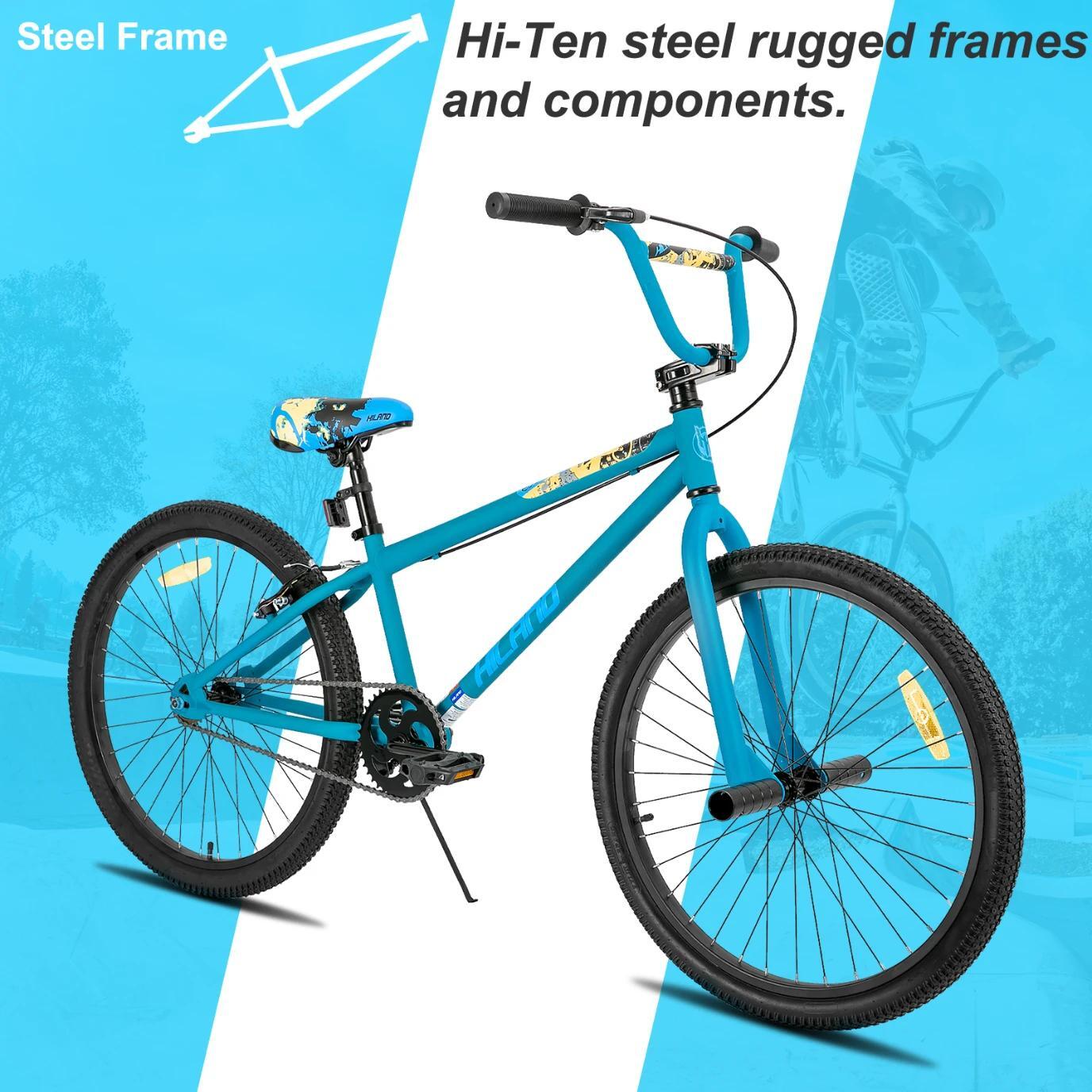BMX Freestyle Jeune Vélo 24/26 pouces Monovitesse Pegs Acrobatie 2/6