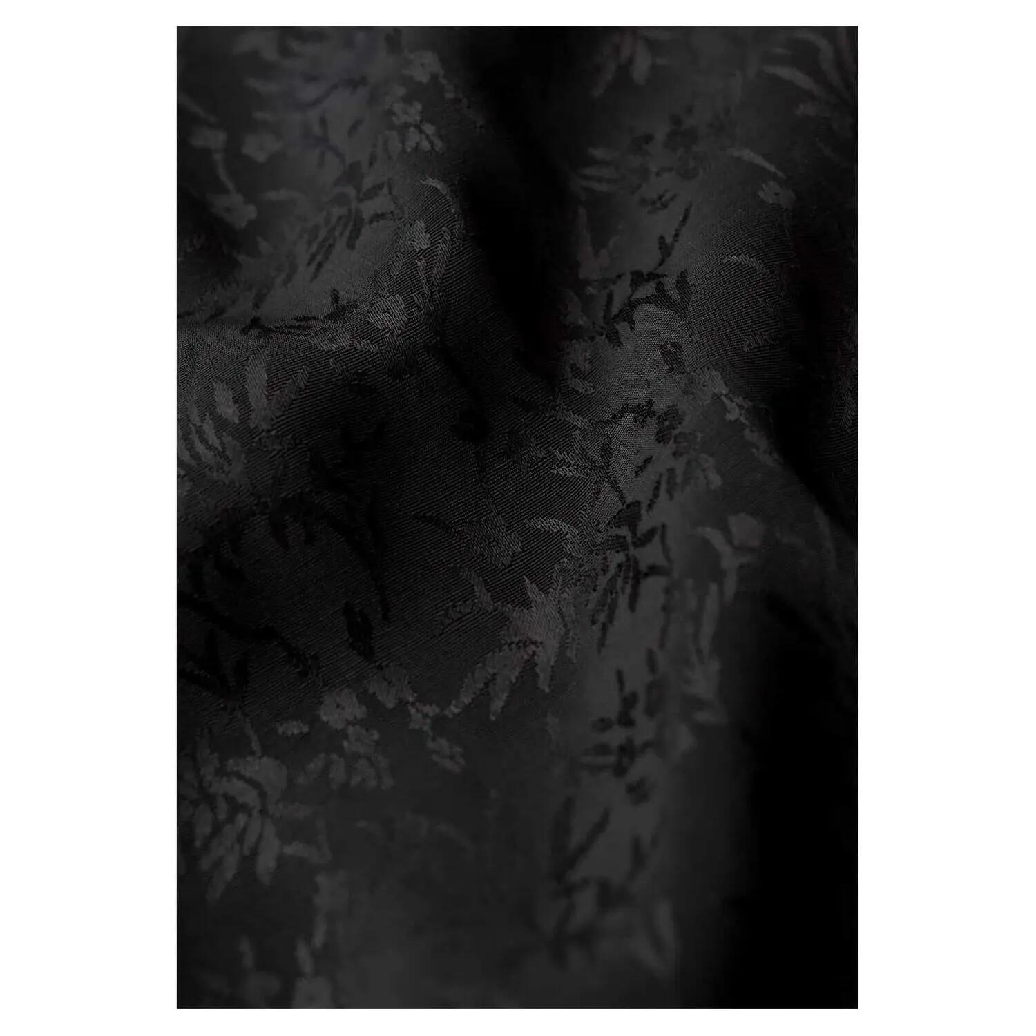 Abito A Fascia Floreale Scollo A V Maniche Corte Donna Superdry Nero 4/4