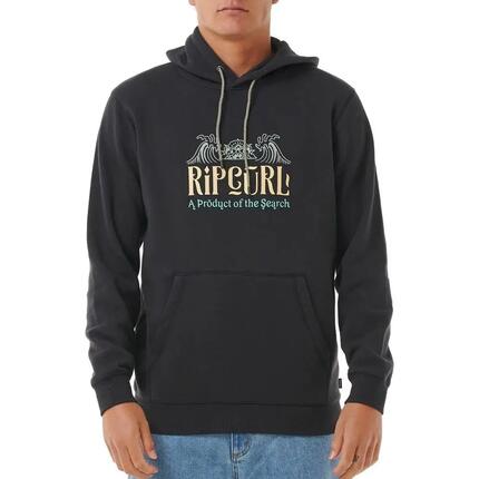 Sweat à Capuche Noir Homme Rip Curl Down Line