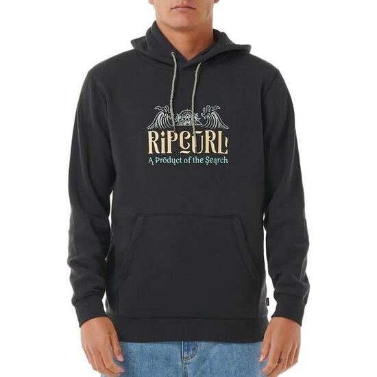 Sweat à Capuche Noir Homme Rip Curl Down Line