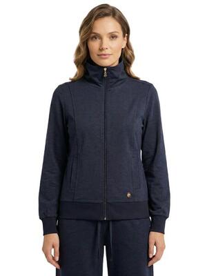 Urban safari dames sweatshirt met ritssluiting