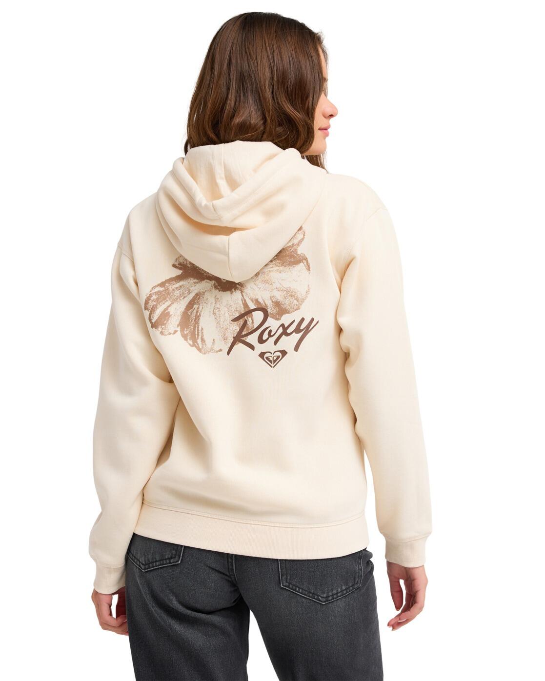 Relaxed Fit Hoodie SURF STOKED BRUSHED Beige Dames 2/4