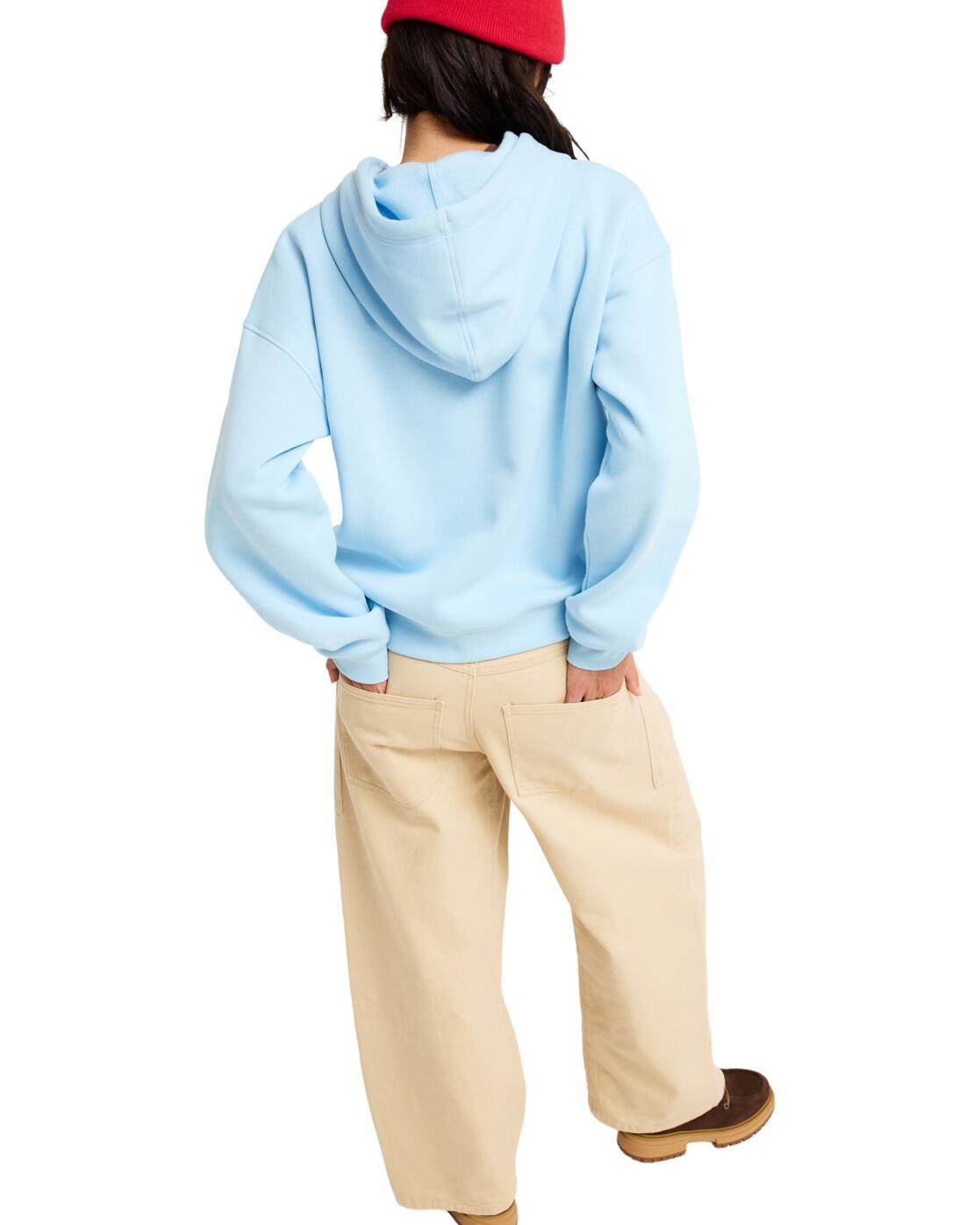 Sweat capuche décontracté PERFECT PLACE BRUSHED Bleu Femme 2/4