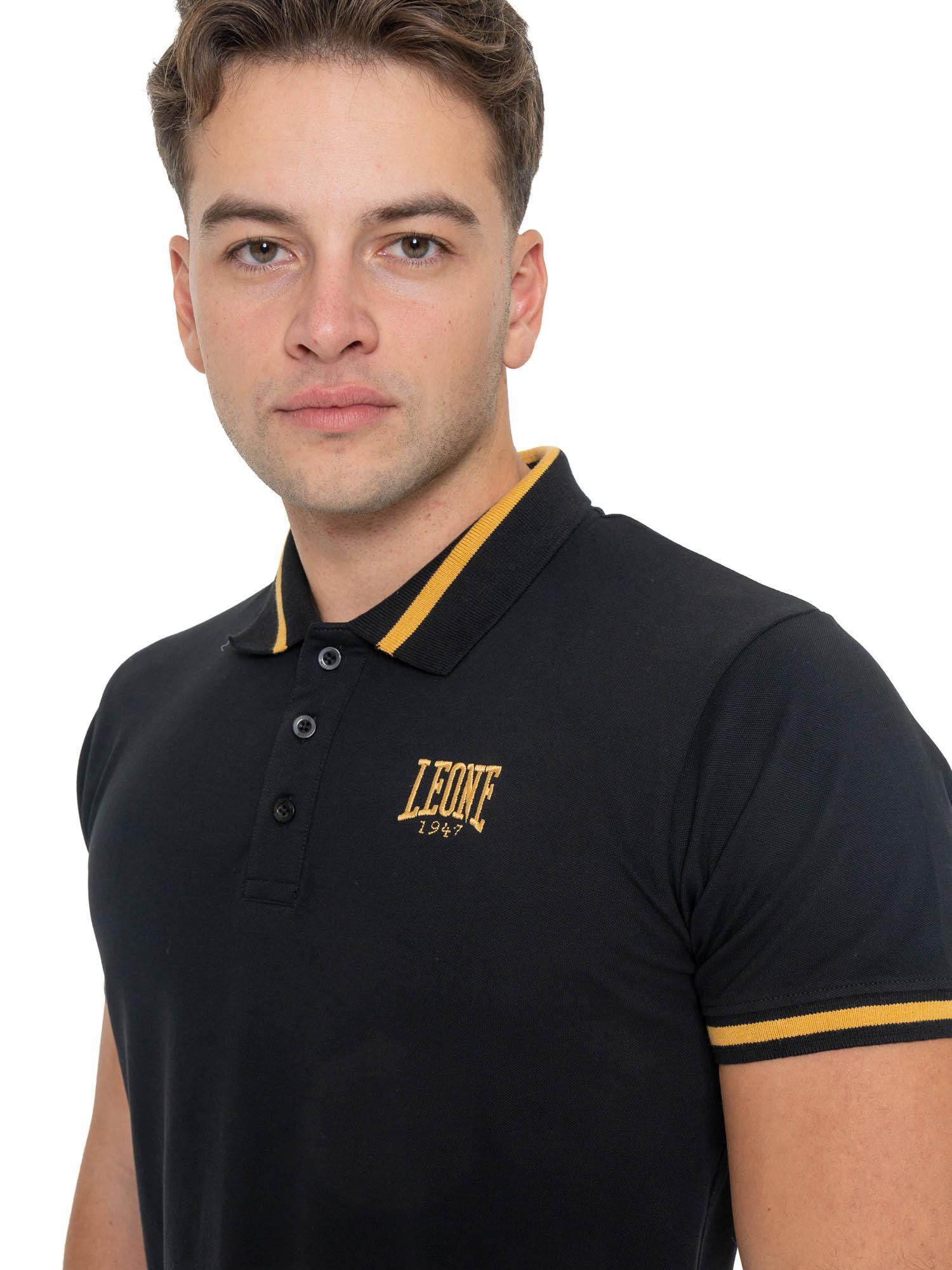 Polo piqué doré pour homme 3/5