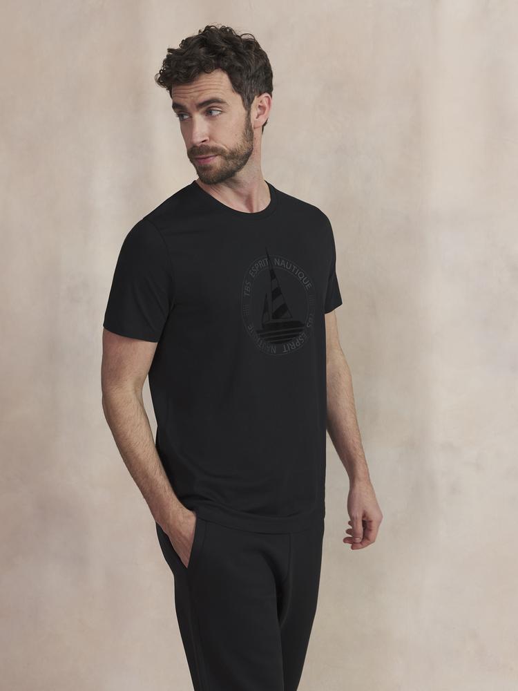 T-shirt - Sport - Homme - Manches courtes, col rond - BRIANTEE - Noir 2/5