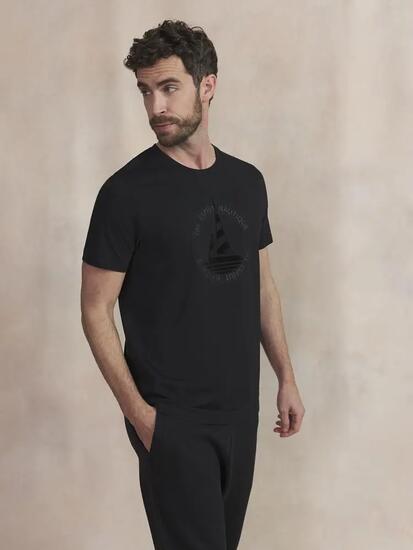 T-shirt manches courtes - Sport - Homme - Col rond - BRIANTEE - Noir