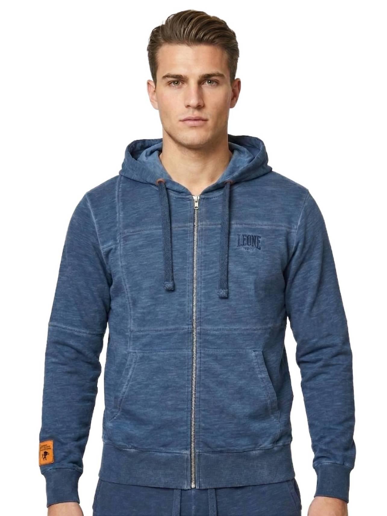 Męska bluza z kapturem Old Wash zapinana na zamek