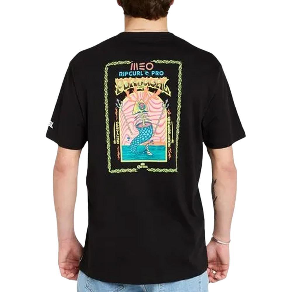 T-Shirt Noir Homme Rip Curl Meo 3/3