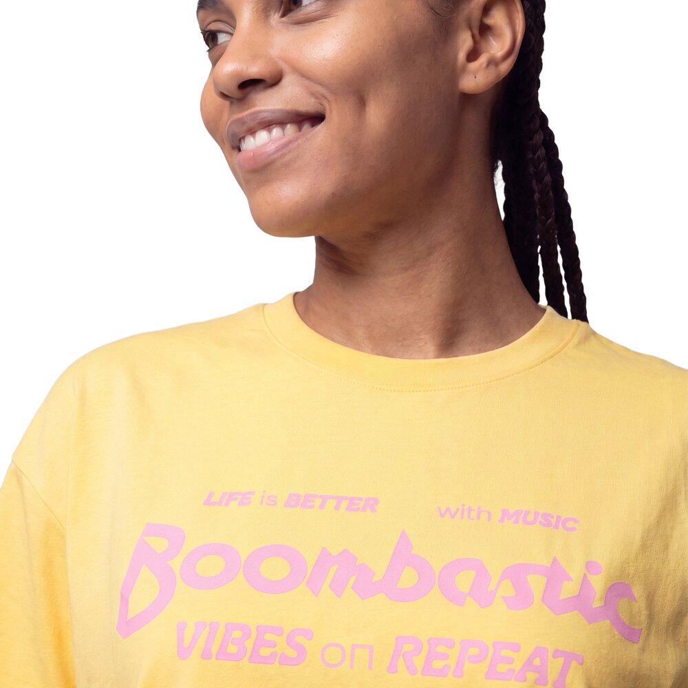 T-shirt crop top femme manches courtes Boombastic BBC Memories-W Yellow Jaune 5/7