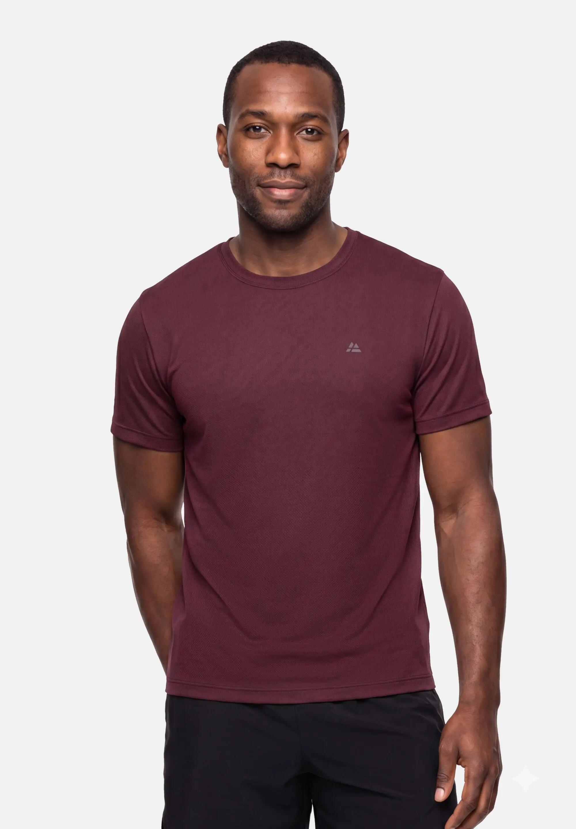 T-shirt da running in mesh leggero uomo poliestere riciclato Polygiene 2/5