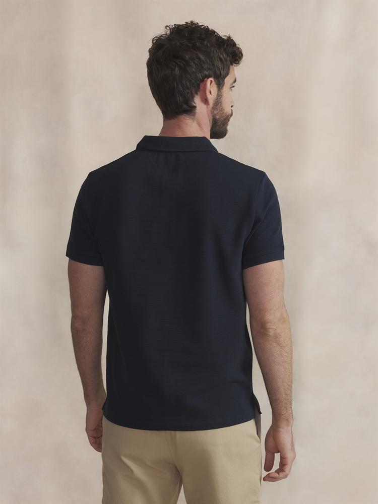 Polo manches courtes - Homme - Ajusté - JORELPOL - Bleu 4/5