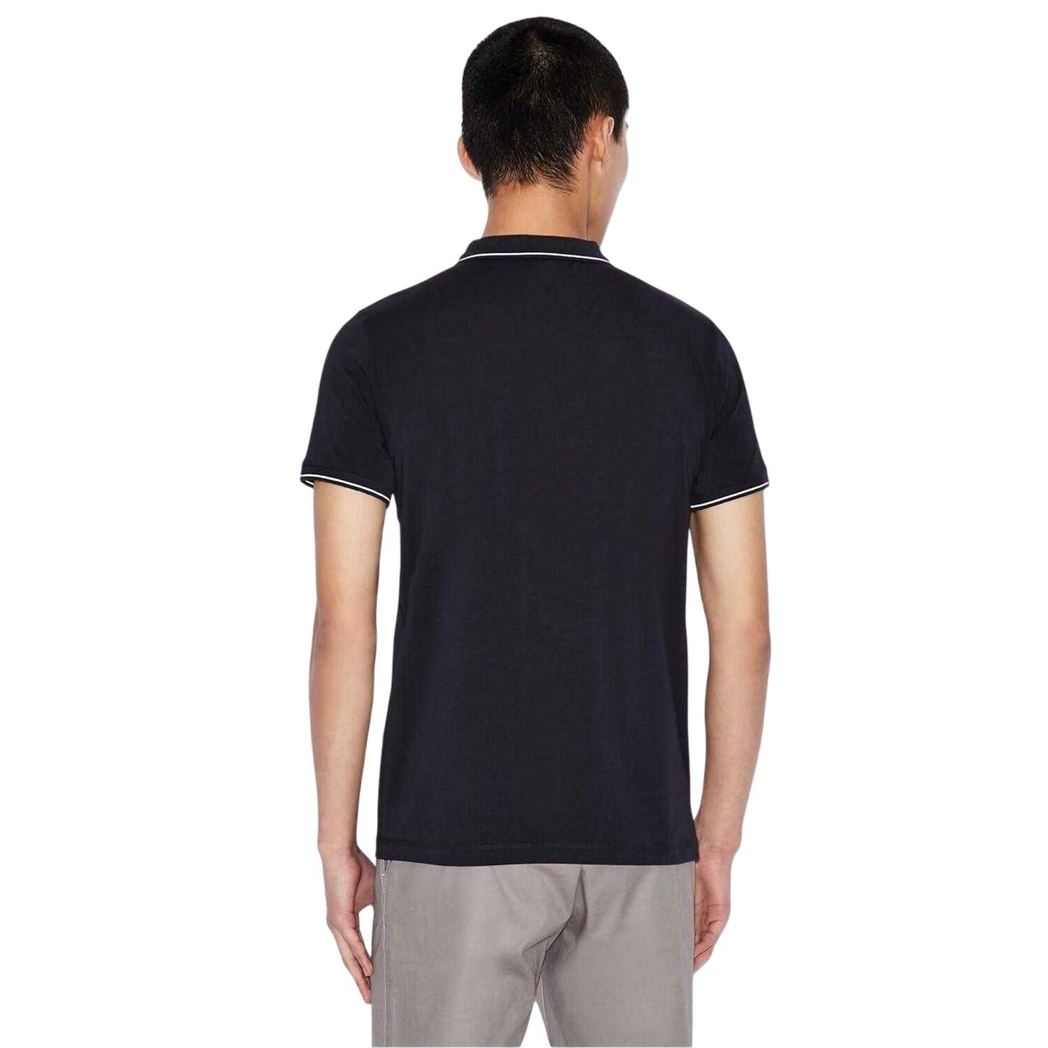 Polo Motif/style À Rayures Homme (Bleu Marine Foncé) 2/3