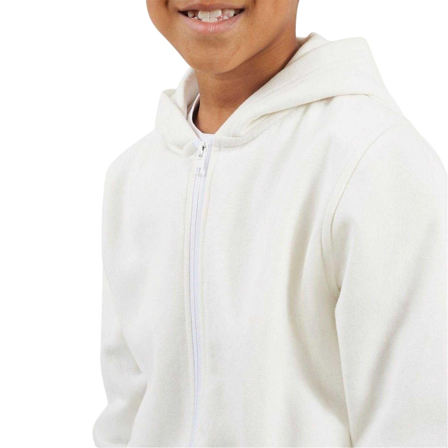 Veste À Capuche Motif/style Uni Garçon (Blanc Cassé) 4/4