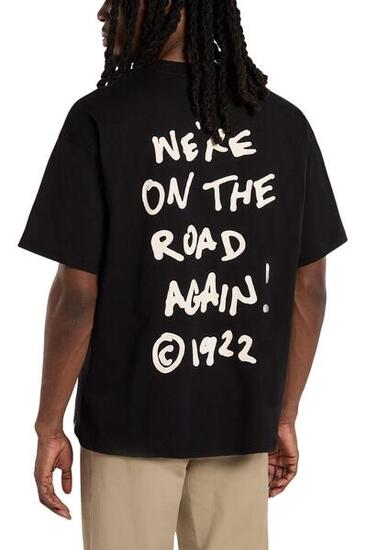 T-shirt homme sportswear col rond relaxed Sneedville noir
