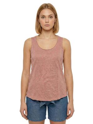 Mouwloos t-shirt voor dames met urban safari-print