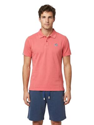 Pastel wash heren poloshirt