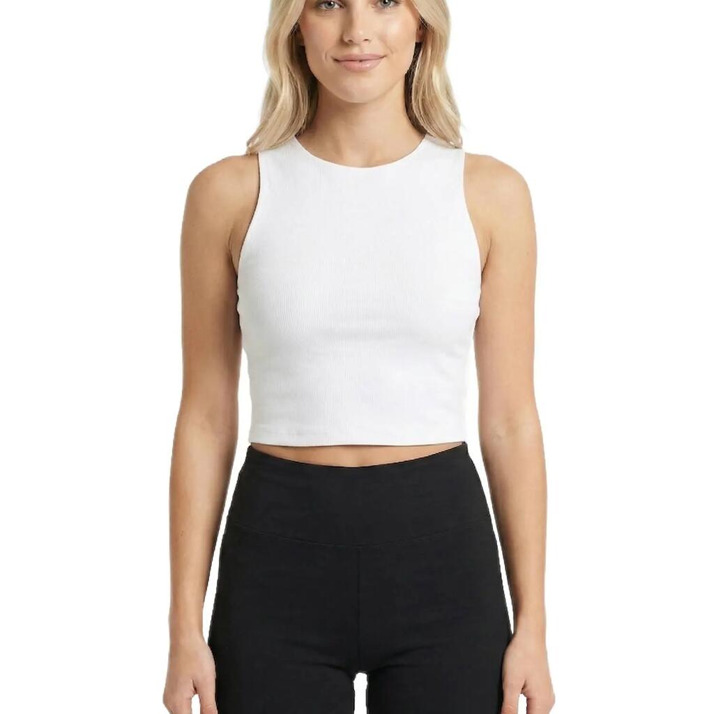 Woman short tank Active Gold