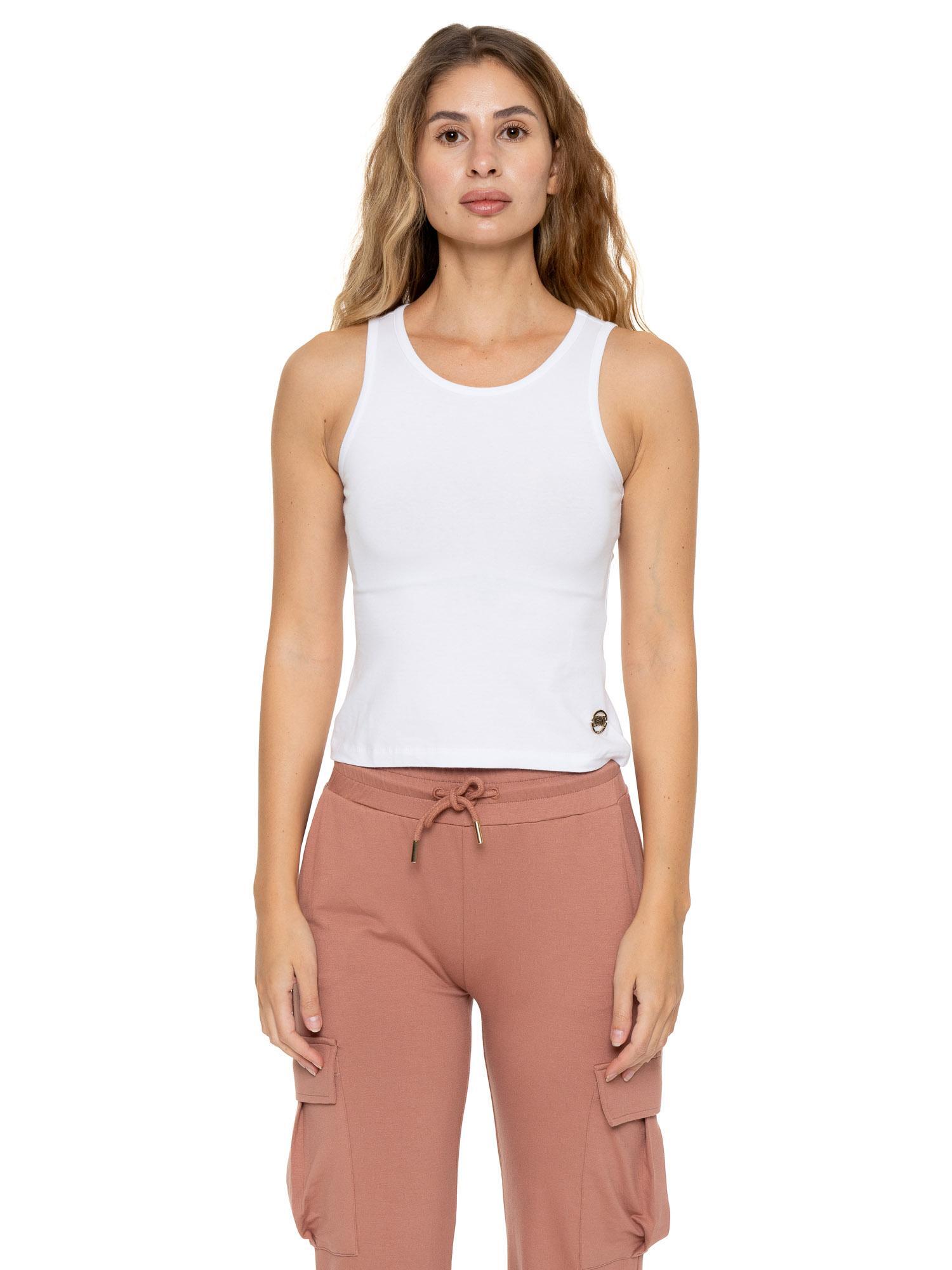 Elegancki damski top bez rękawów