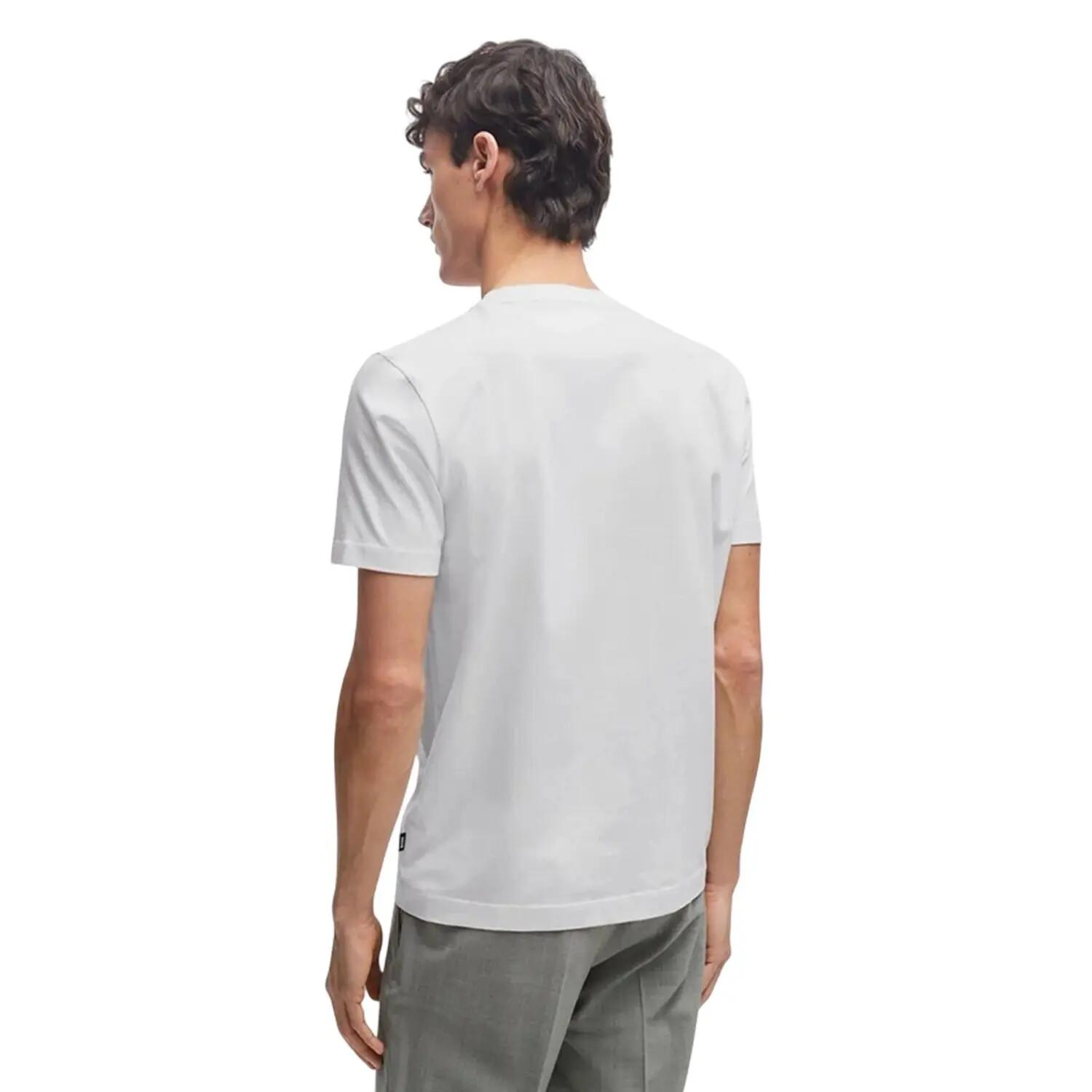 Maglietta Logo Uomo Boss Hbb Thompson Bianco 3/4