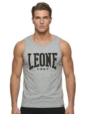 Leone 1947 apparel tanktop met groot bokslogo. stoere stijl voor training.
