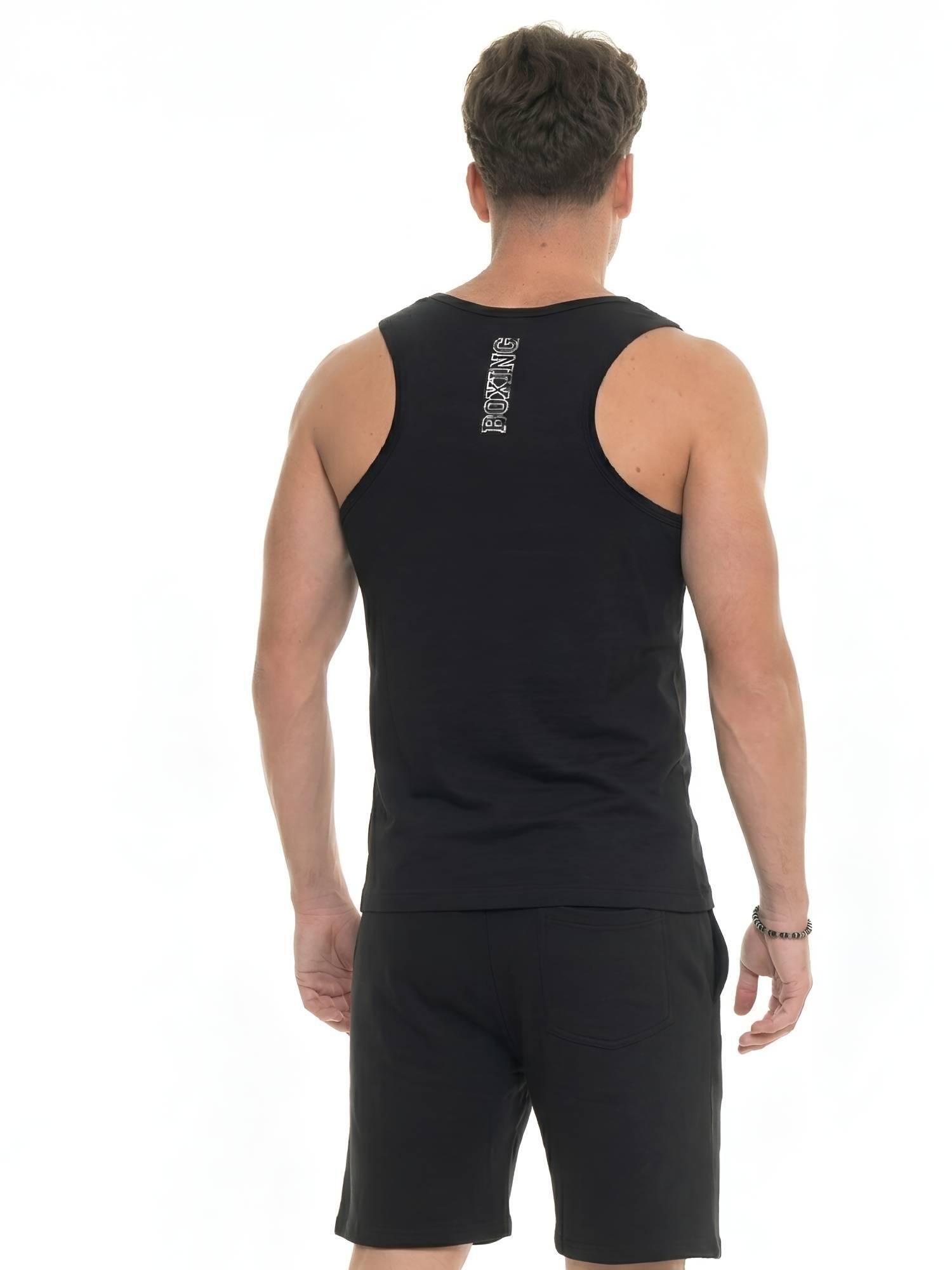 Camiseta sin mangas para hombre con diseño de leyenda del boxeo. 4/5