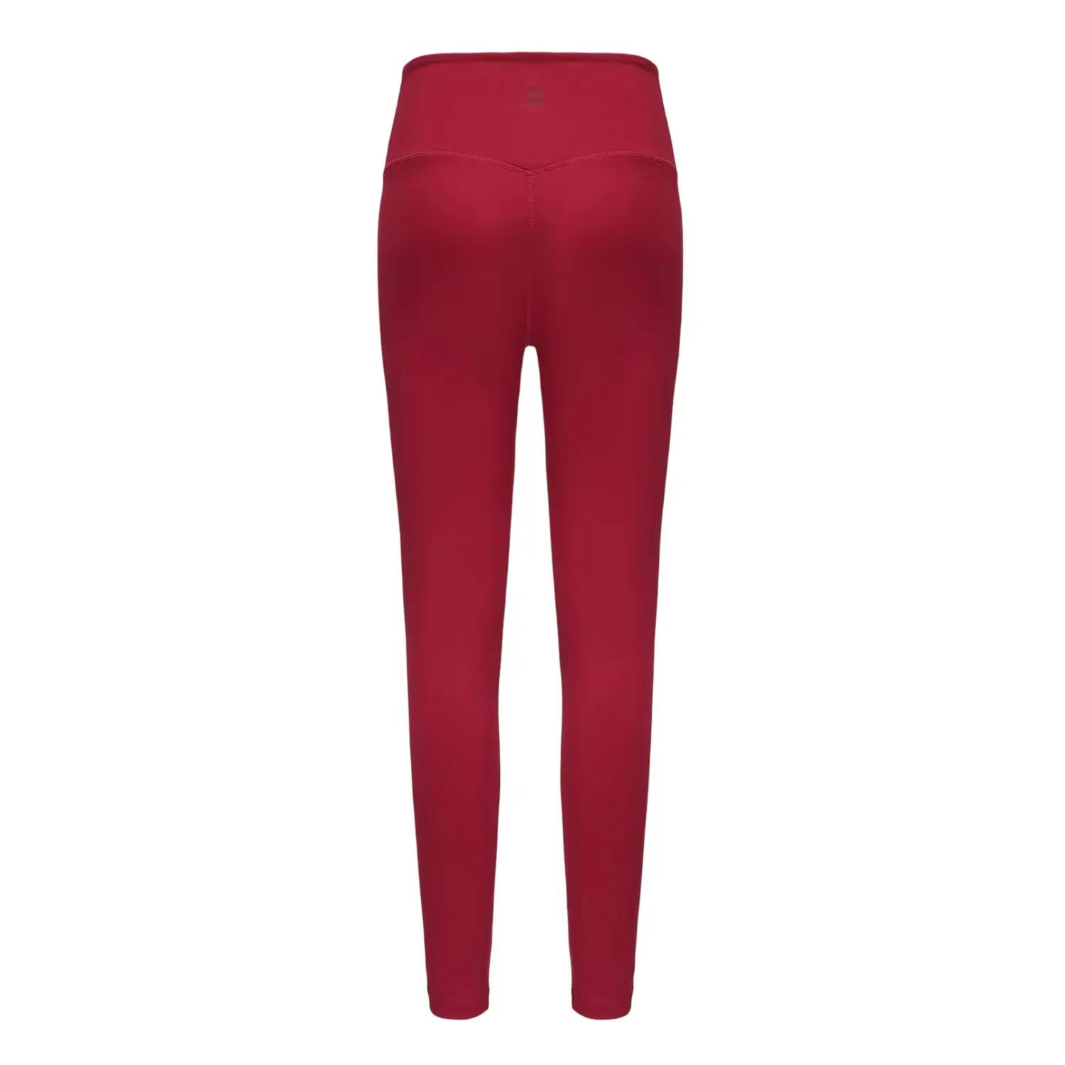 Womens/Ladies Base Layer Leggings (Burgundy) 2/3
