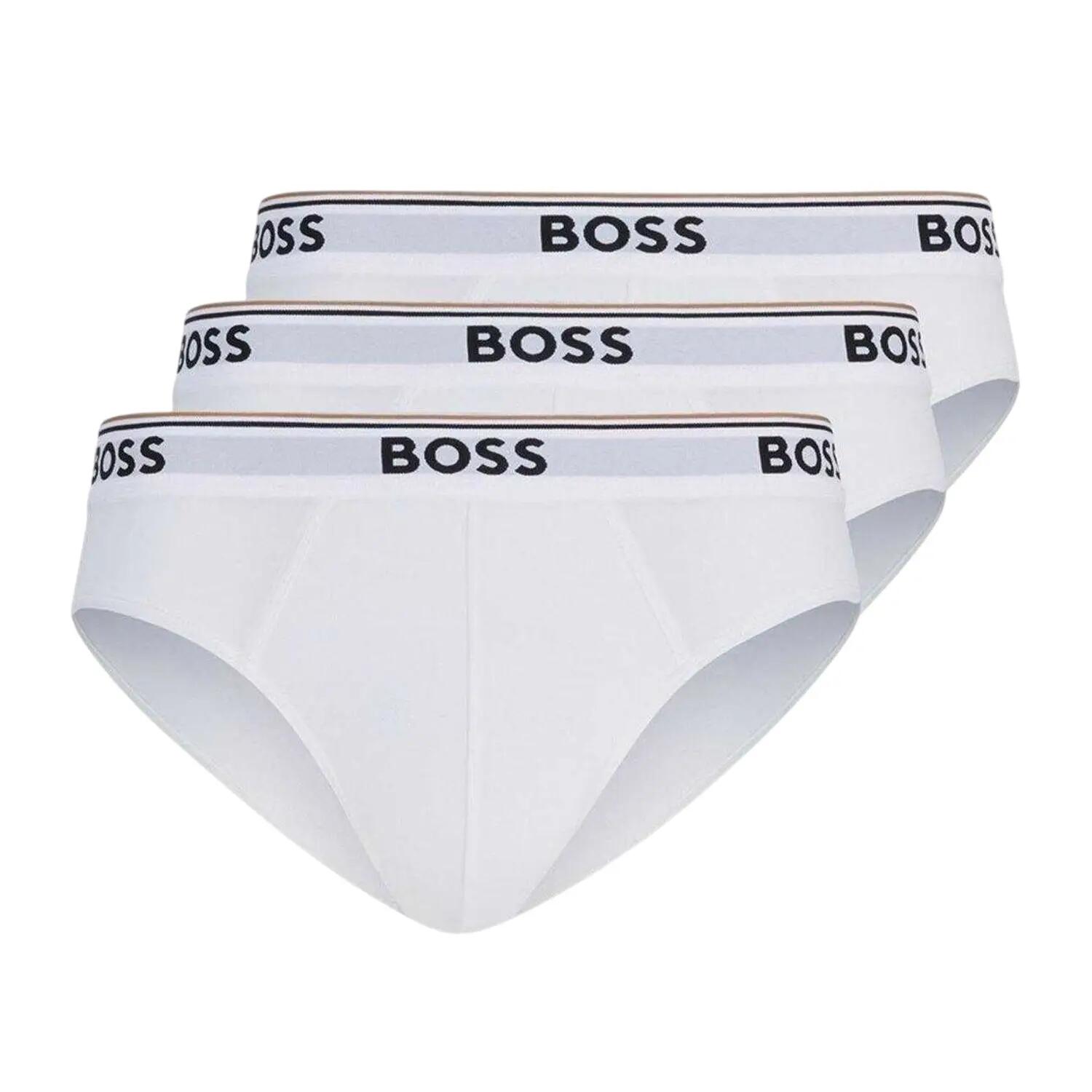 Slip Cotone Premium Uomo Misura Confezione 3 Boss Bianco 2/4
