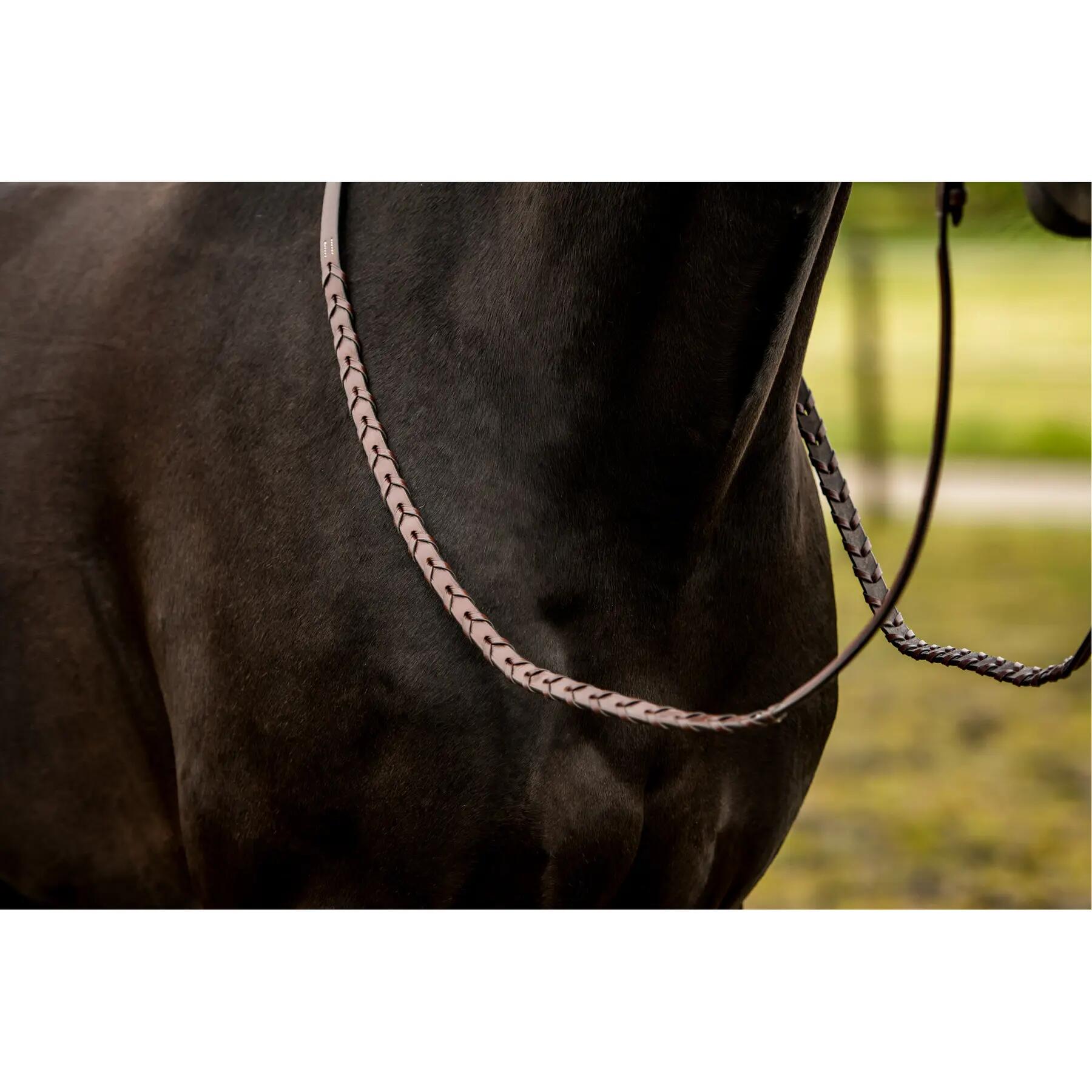 Rênes pour cheval tressées Trust Hunter 2/3