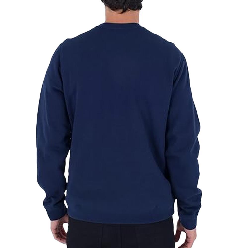 Felpa Uomo Hurley Applique Blu Navy 4/4