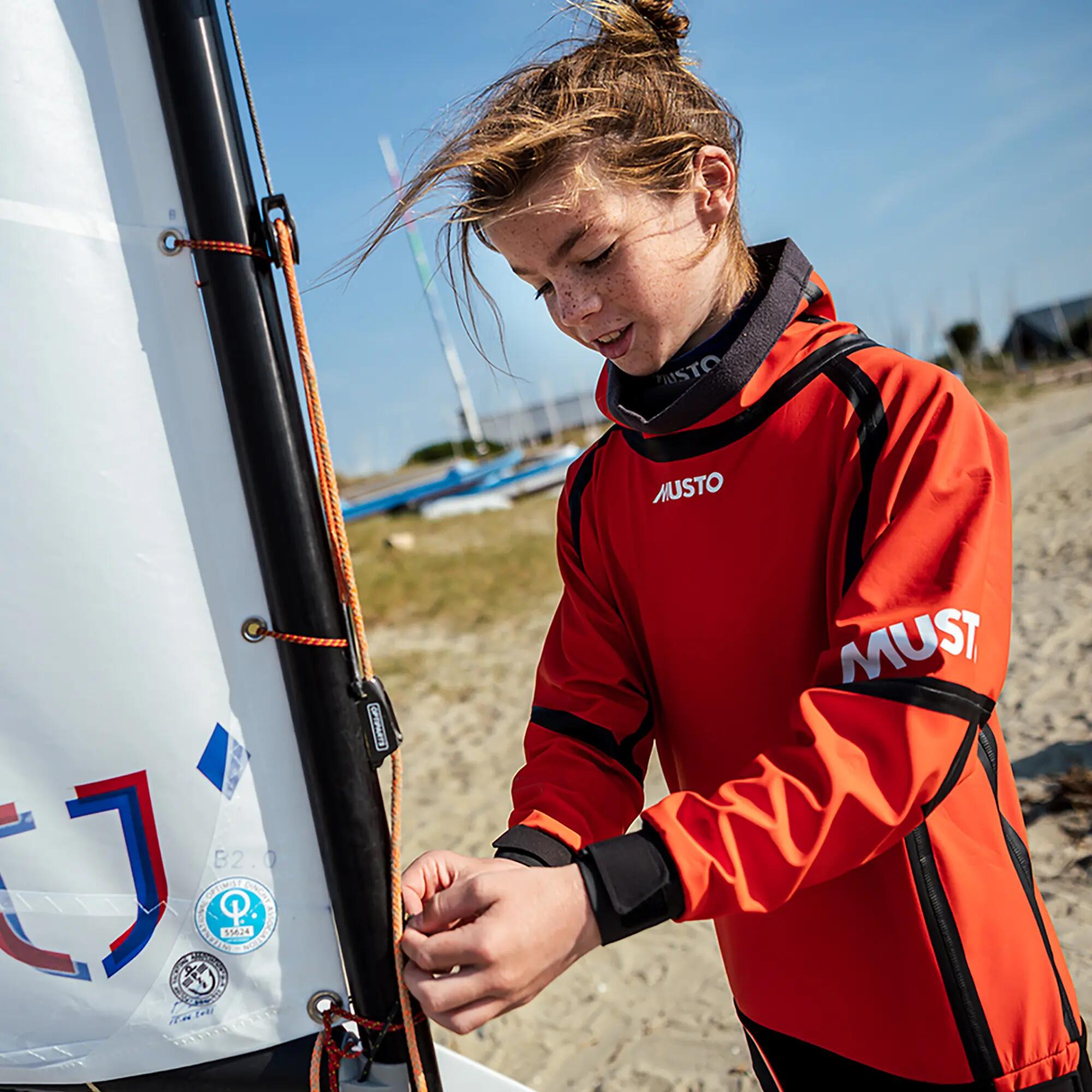 Bluza żeglarska dziecięca Musto Championship Aqua Top 2.0 Jr 3/5