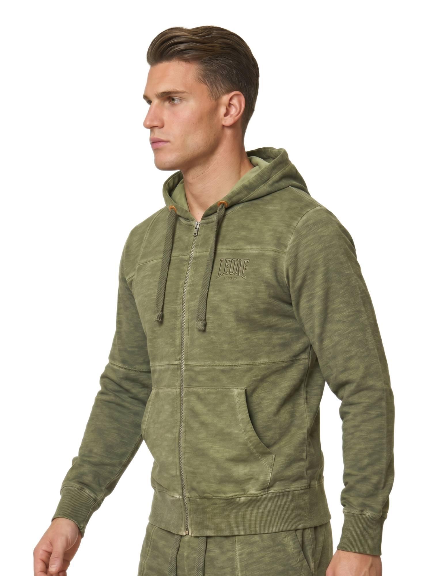 Sweat à capuche zippé Old Wash pour homme 5/5