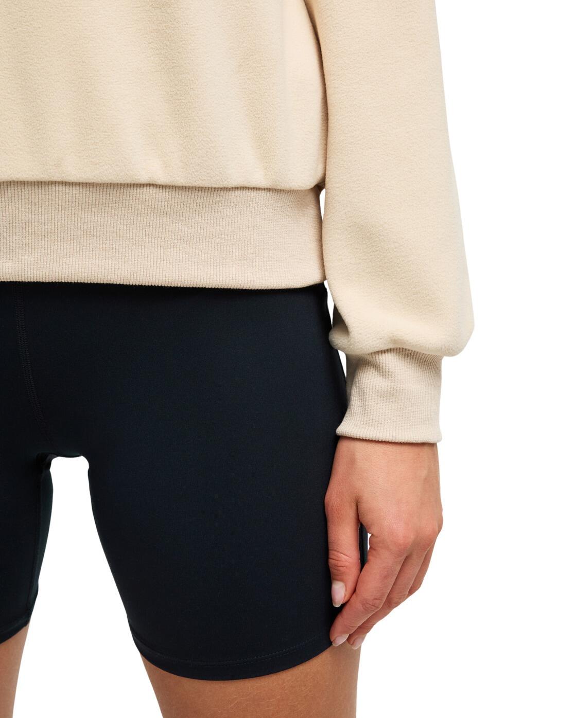 Polaire de sport WAVES OF WARMTH HALF ZIP Beige Femme 4/4