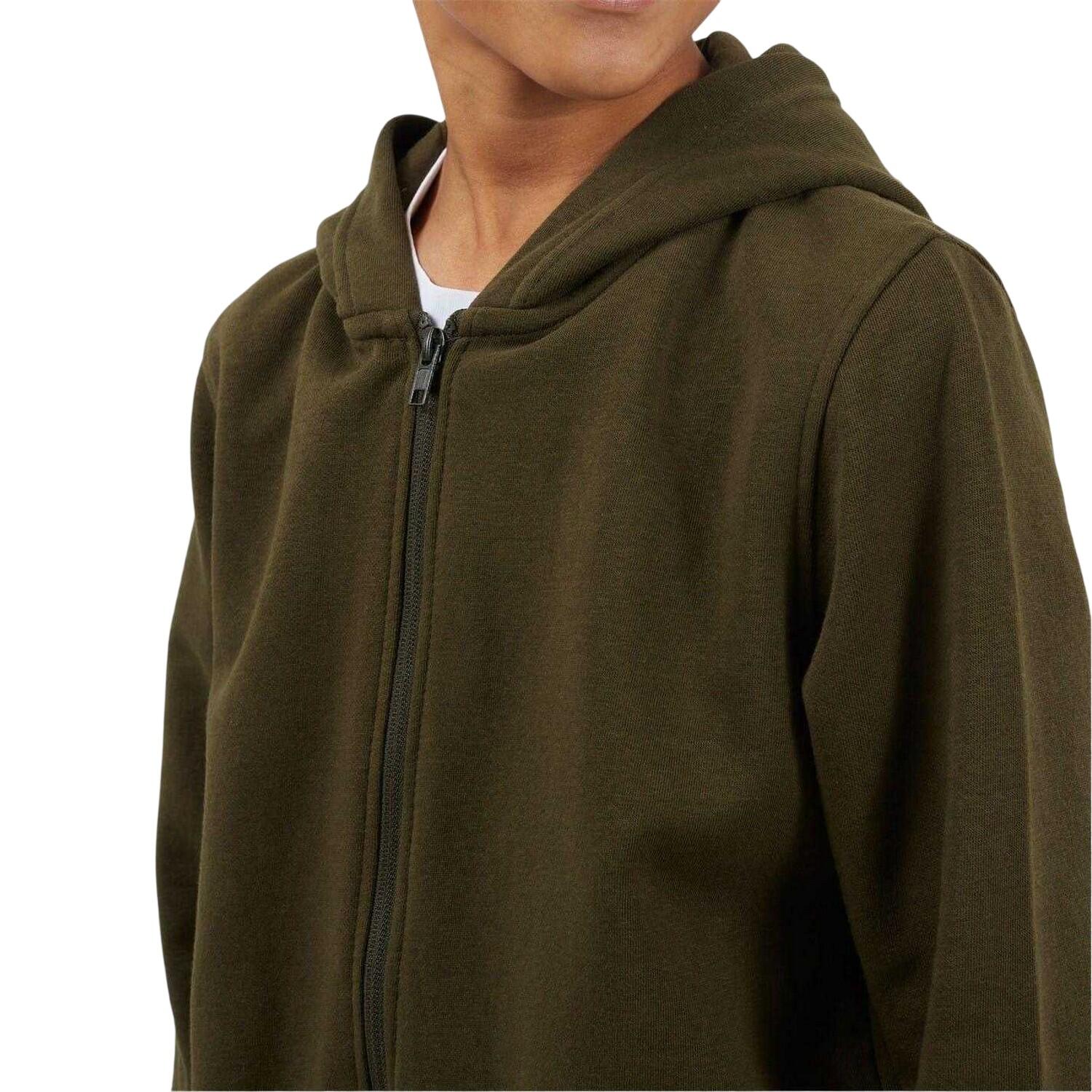 Veste À Capuche Motif/style Uni Garçon (Kaki) 4/4