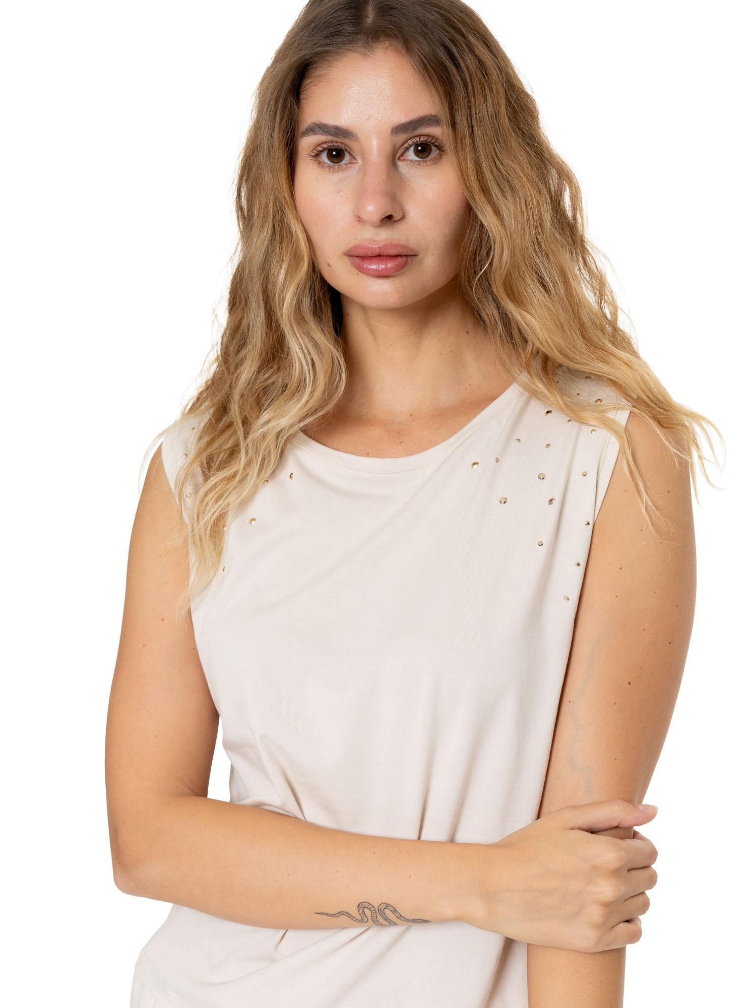 Elegantes ärmelloses Damen-T-Shirt 5/5