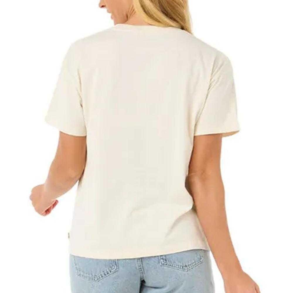 T-shirt Relaxed Fit Donna Écru Rip Curl Sun & Sea 2/2