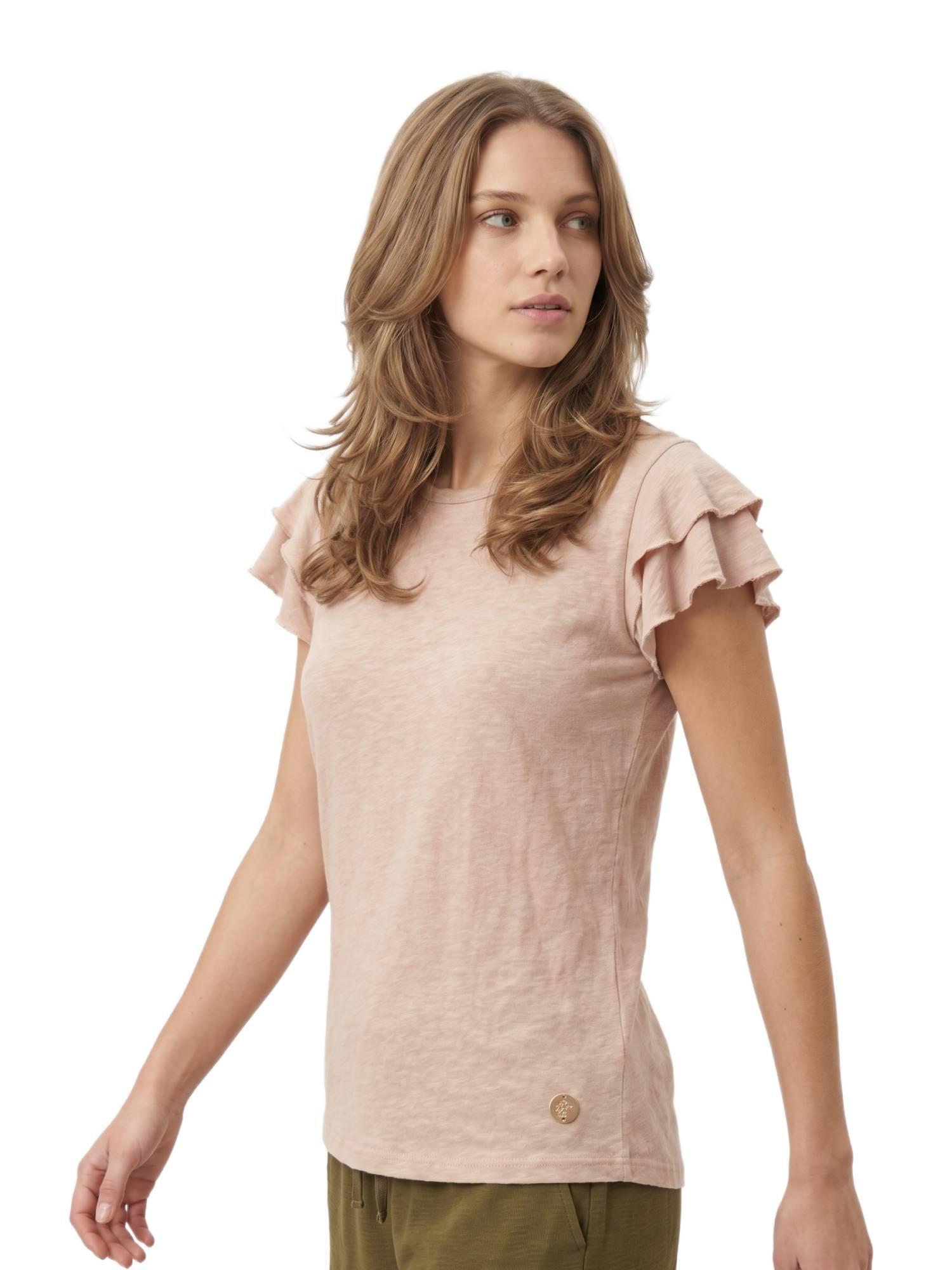 Camiseta de manga corta estilo safari urbano para mujer 5/5