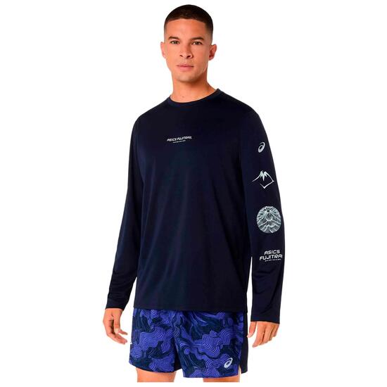 T-shirt à manches longues Asics modèle Camiseta ASICS Fujitrail Logo pour homme